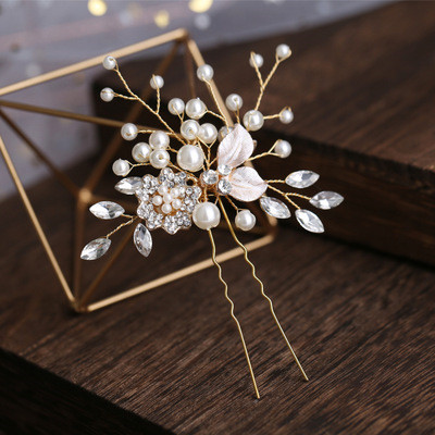 2 piece Bridal Wedding Hair Pins - Click Image to Close